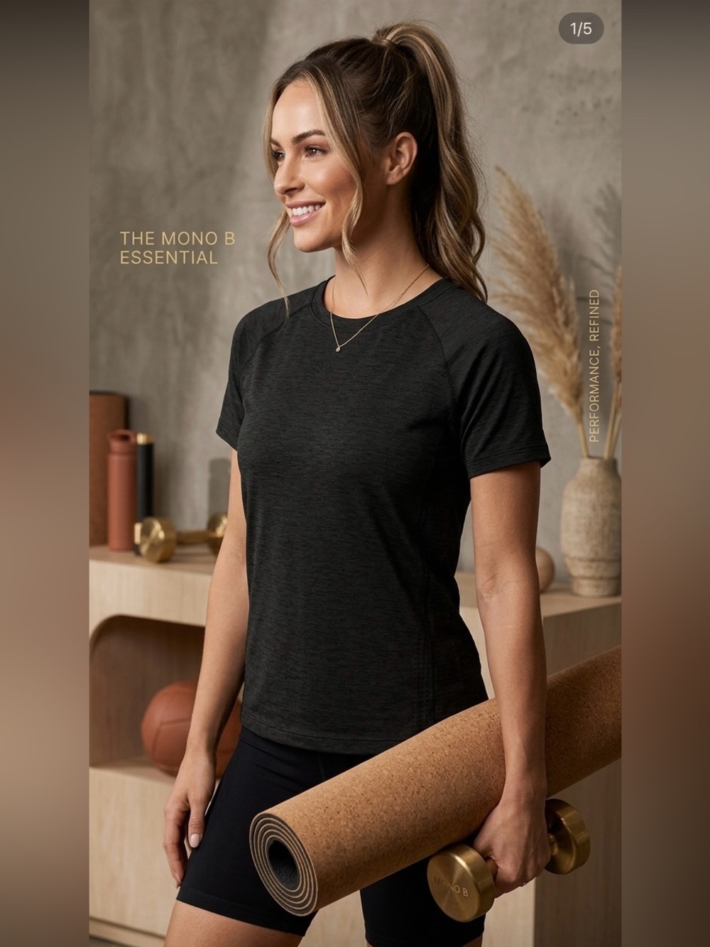 Mono B Black Muscle Tee